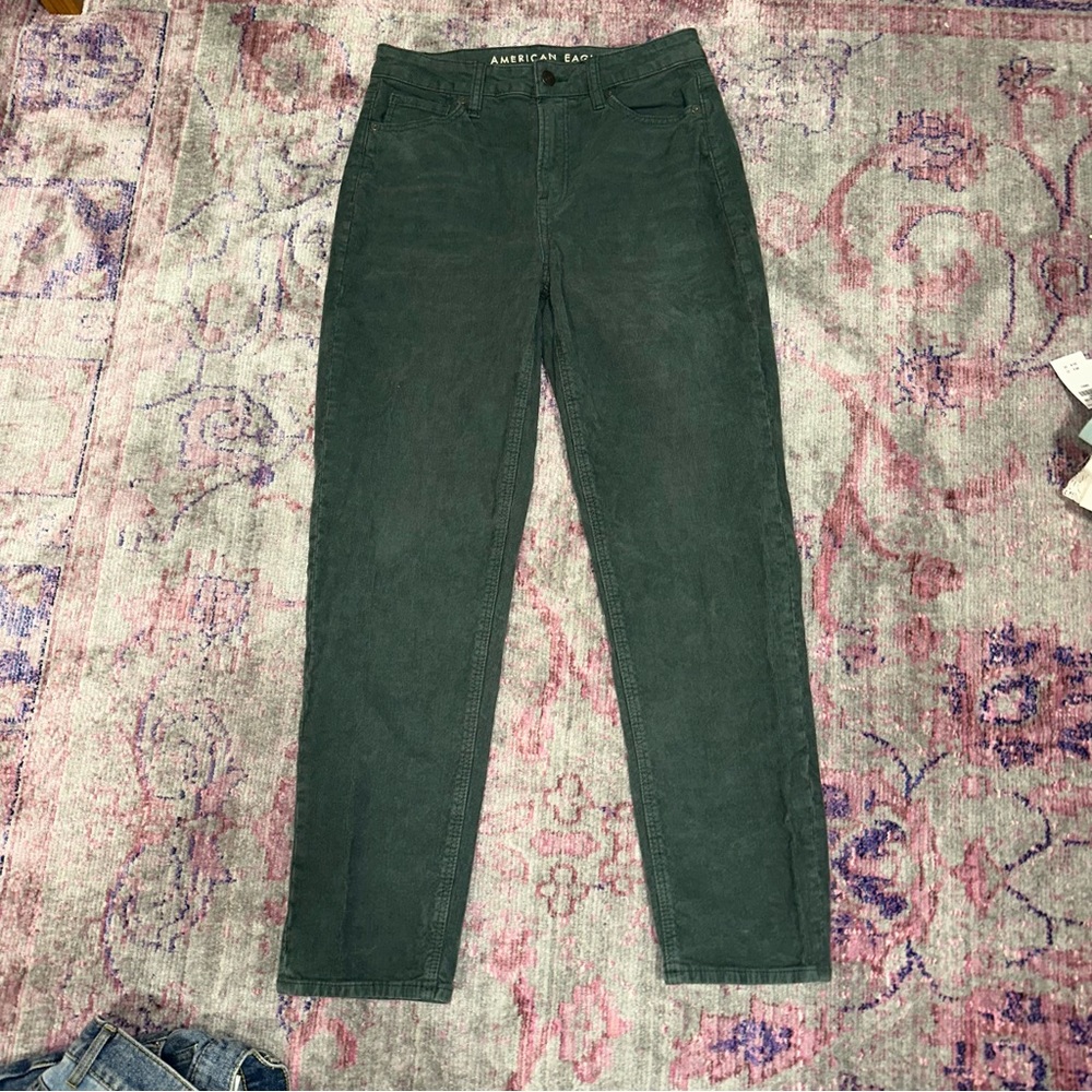 American Eagle Green Corduroy Jeans